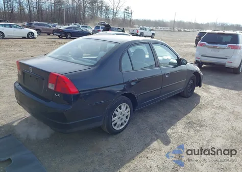 2005 Honda Civic Lx из США, поврежденный, VIN 2HGES16655H563745